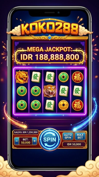 Antarmuka aplikasi koko288 yang ramah pengguna.
